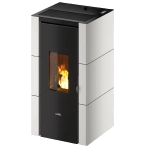 Piec na pellet Cadel Cristal 7 w kolorze białym