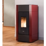 Piecyk na pellet Cadel Cristal Plus 9 - wizualizacja w salonie