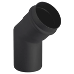 Kolano stałe 45° czarne SPKP 80 mm – widok ogólny