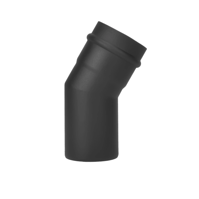Kolano stałe 30° czarne SPKP 80 mm – widok ogólny