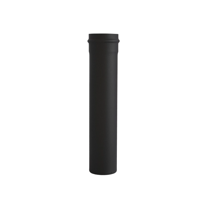 Rura spalinowa czarna SPKP 500 mm 80 mm – widok ogólny
