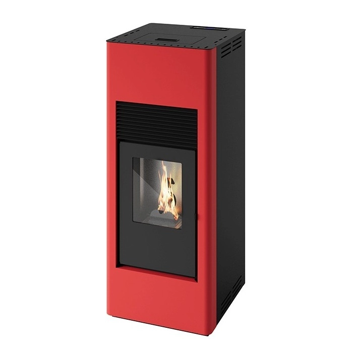 Piec na pellet Eva Calor Marisa 2.0 8 kW – kolor bordowy