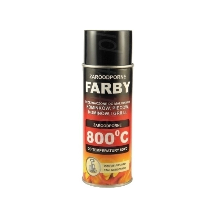 Farba żaroodporna 400ml/800°C Hansa /Czarna 910