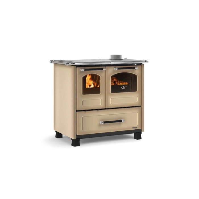 Kuchnia na drewno La Nordica Family 4,5 7,5kW Cappuccino