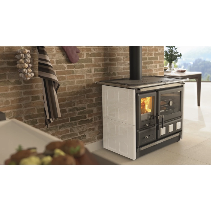 Kuchnia na drewno La Nordica Rosa XXL.16 Maiolica 10,5 kW (23% VAT)