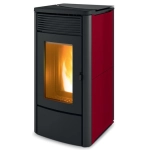 Piec na pellet MCZ Alyssa Air M1 6,3 kW w kolorze bordowym