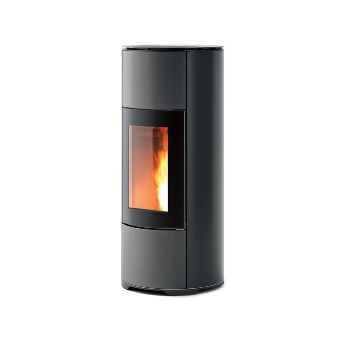 Piec na pellet MCZ Halo Air M2 8 kW w kolorze Metal Silver (ciemny grafit)