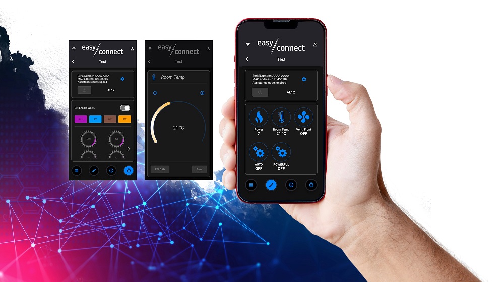 Sterowanie kotłem MCZ Selecta przez aplikację Easy Connect
