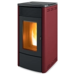 Piec na pellet MCZ Tecla Air M1 6,3 kW w kolorze bordowym