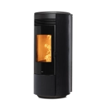 Piec na pellet Nobis Round A11 V w kolorze Wenge